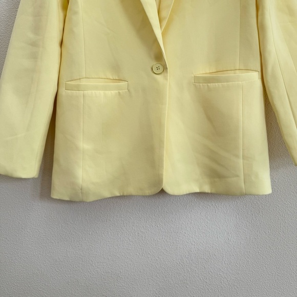 Endless Rose Single Breasted Blazer In Lemon Medium - Picture 3 of 8